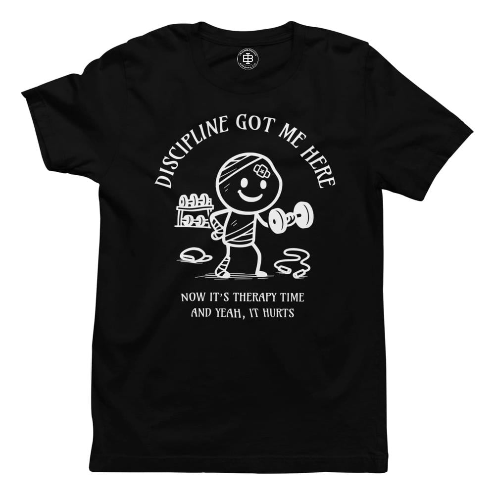 Discipline Got Me Here – T-Shirt-T-Shirt-Ironbound Apparel-Black
